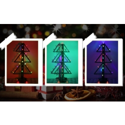 Choinka 3D LED - efekt świetlny z dźwiękiem