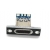 Gniazdo USB-C do zabudowy na panel czarne 4 pinowe