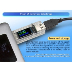 U65-B miernik napięcia i prądu portu USB 3,6V-30V 6A Blue