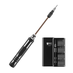 BST-8931 zestaw 25 bitów precyzyjnych + śrubokręt z regulacją długości w metalowym etui