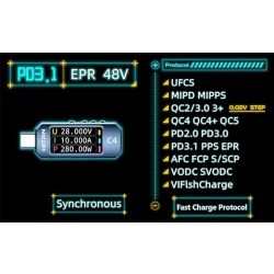 C4L miernik napięcia prądu USB-C 36V 6A WITRN