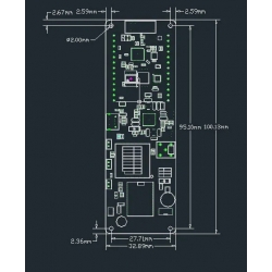 TTGO bezprzewodowy moduł komunikacyjny Bluetooth WiFI GPS NEO-6M LORA 433MHz