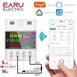 Cyfrowy miernik mocy i energii, programator czasowy 230V AC 100A z Bluetooth