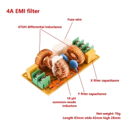 Filtr sieciowy przeciwzakłóceniowy EMI 4A