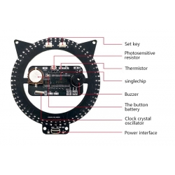 Zegarek elektroniczny z budzikiem KIT DIY
