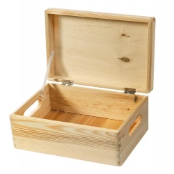 Szkatułka pudełko drewniane organizer skrzynka 300x200x150mm
