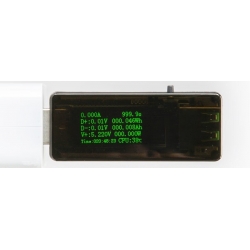 U65-G miernik napięcia i prądu portu USB 3,6V-30V 6A czarny