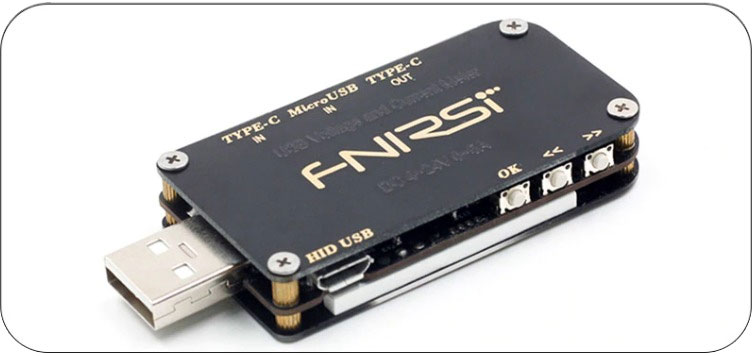 FNIRSI FNB38 miernik portu USB microUSB USB-C typ C