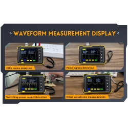 DSO152 FNIRSI  mini oscyloskop cyfrowy 200kHz + adapter BNC - MCX + sonda P6100