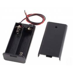 Koszyk na baterie z wyłącznikiem 2x AA R6 1.5V