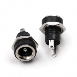 Gniazdo zasilania DC 2,5/5,5mm - jack 5.5x2.5 przykręcane 2 pin