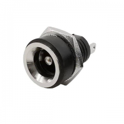 Gniazdo zasilania DC 2,5/5,5mm - jack 5.5x2.5 przykręcane 2 pin