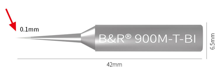 wielowarstwowy grot 900M-T-BI, grot ostrze, grot do precyzyjnego lutowania, grot do punktowego lutowania