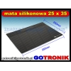 Mata silikonowa wymiar: 25cm x 35cm CZARNA