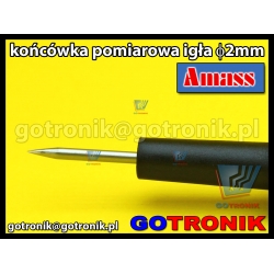 Końcówka pomiarowa igła 2mm | czarna