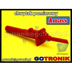 Chwytak pomiarowy haczyk | czerwony