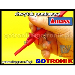 Chwytak pomiarowy haczyk | czerwony