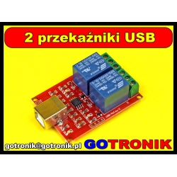 Moduł 2 przekaźników sterowanych poprzez USB