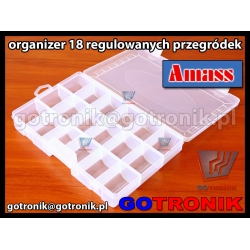 Organizer z 18 regulowanymi przegródkami