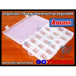 Organizer z 18 regulowanymi przegródkami