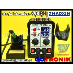 898DH stacja lutownicza + HOT-AIR gorące powietrze 2w1 Zaoxin