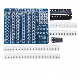Zestaw do nauki lutowania elementów SMD płytka drukowana PCB jednostronna
