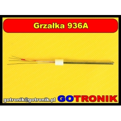 Grzałka metalowa do kolb 936A, 936D, 852D, 868D, 898D