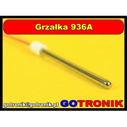 Grzałka metalowa do kolb 936A, 936D, 852D, 868D, 898D