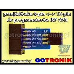 Adapter przejściówka 6pin  10pin do programatorów ISP AVR