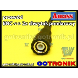 Przewód BNC - 2 x chwytak pomiarowy