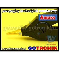 Krokodylek pomiarowy precyzyjny | czarny
