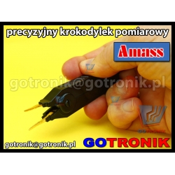 Krokodylek pomiarowy precyzyjny | czarny