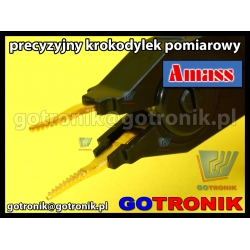 Krokodylek pomiarowy precyzyjny | czarny