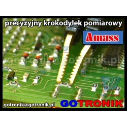 Krokodylek pomiarowy precyzyjny | czarny