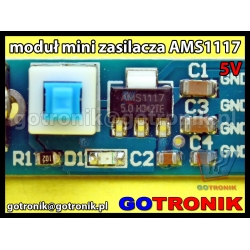 Moduł zasilania AMS1117-5V z gniazdem DC