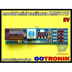 Moduł zasilania AMS1117-5V z gniazdem DC