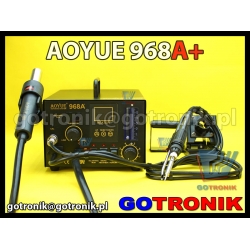 Aoyue 968A+ stacja lutownicza + HOT-AIR na gorące powietrze 3w1