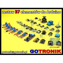 Zestaw 37 elementów do Arduino (czujniki i sensory)