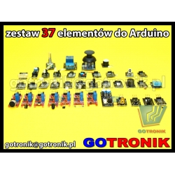 Zestaw 37 elementów do Arduino (czujniki i sensory)