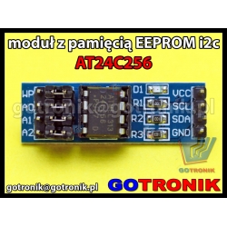 Moduł z pamięcią AT24C256 I2C Serial Eeprom