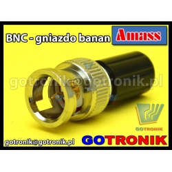 Adapter wtyk BNC - gniazdo banan 4mm