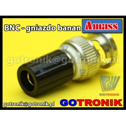 Adapter wtyk BNC - gniazdo banan 4mm