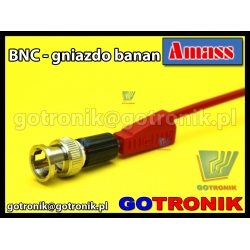 Adapter wtyk BNC - gniazdo banan 4mm