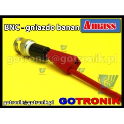 Adapter wtyk BNC - gniazdo banan 4mm