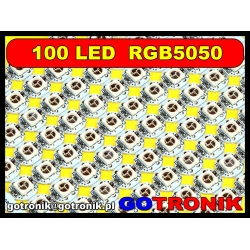 Moduł matryca 100 diod LED SMD 5050 WS2812B produkcji Epistar