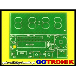 4 bitowy zegar elektroniczny na AT89C2015