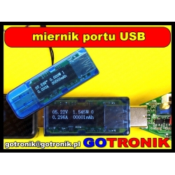 Miernik napięcia, prądu, mocy z portu USB