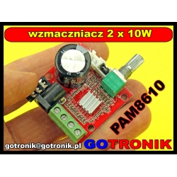 Wzmacniacz mocy audio 2x10W PAM8610