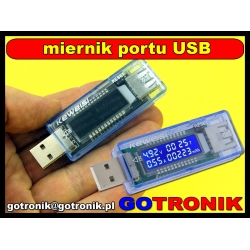 Miernik napięcia i prądu USB Keweisi KWS-V20