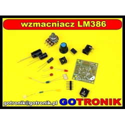 Wzmacniacz audio LM386 - zestaw do samodzielnego montażu